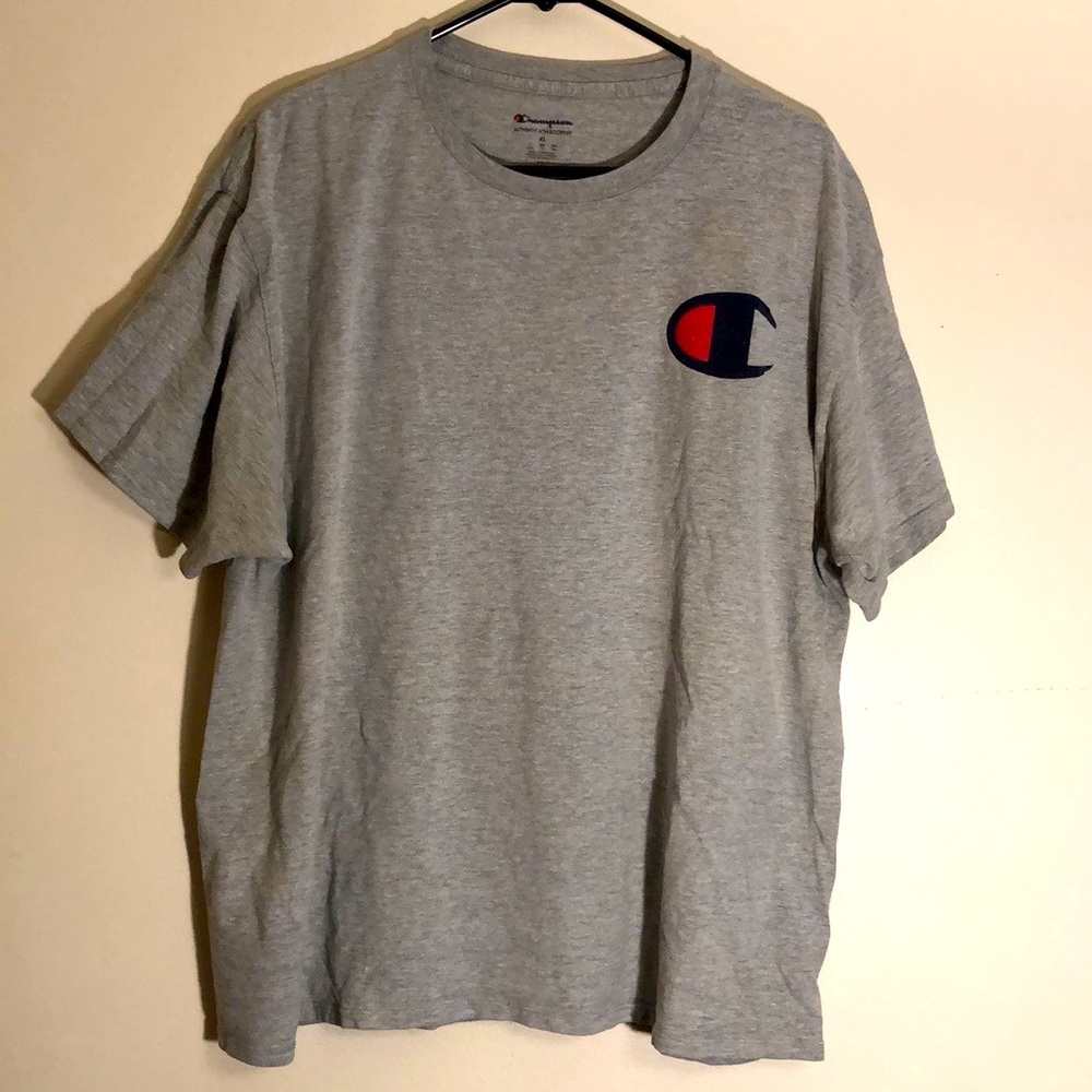 Champion Mens Gray Short Sleeve Shirt Size XL